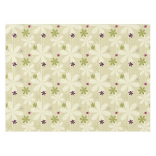 Retro Floral Background Tablecloth