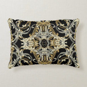 Retro floral background. Vintage illustration. Decorative Cushion