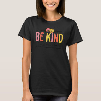Retro Floral Be Kind To Your Mind Mental Health Ma T-Shirt