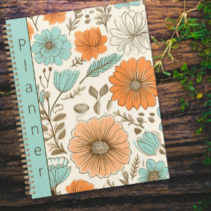 Retro Floral Botanical Business Name Planner