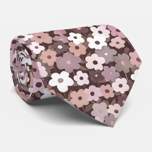 Retro Floral Cottagecore Neck Tie