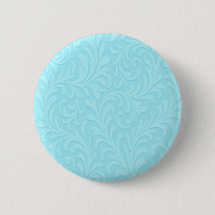 retro floral design 6 cm round badge