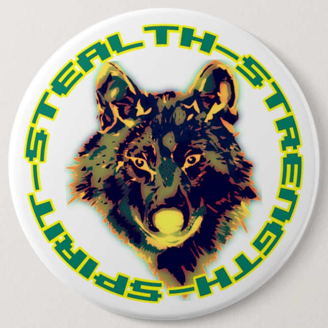 retro floral design 6 cm round badge (Front)