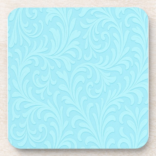 retro floral design coaster (Front)