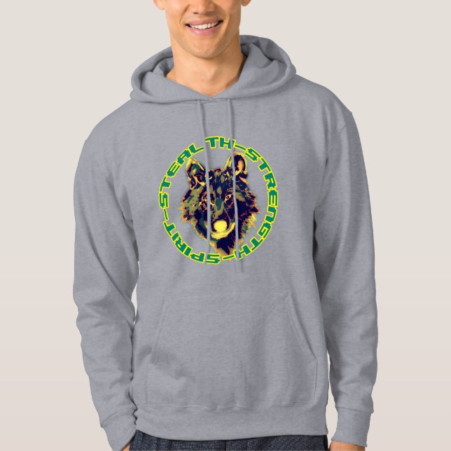 retro floral design hoodie (Front)