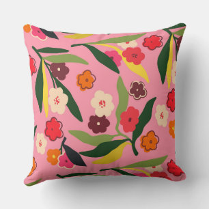 Retro Floral Fields Cushion