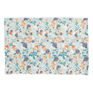 Retro Floral Flower Seamless Pattern Pillowcase