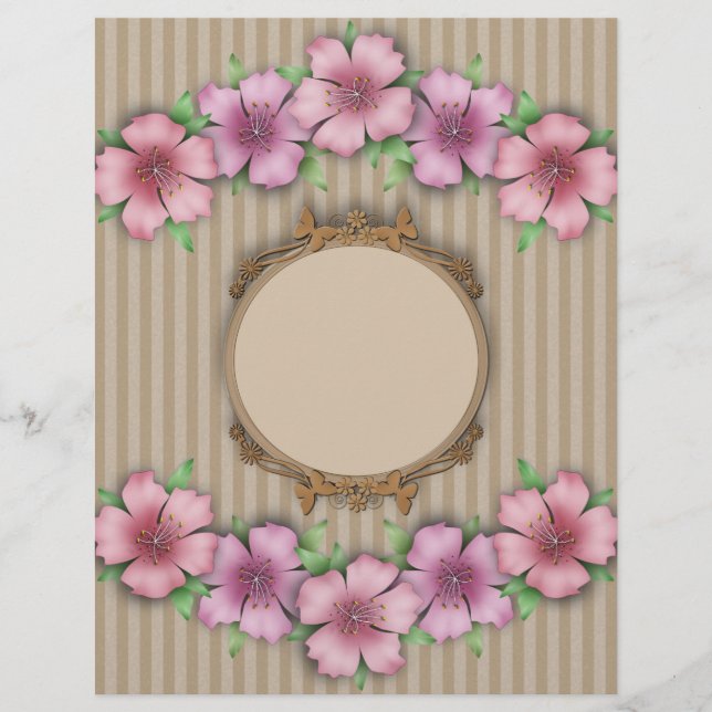 Retro , floral flyer (Front)