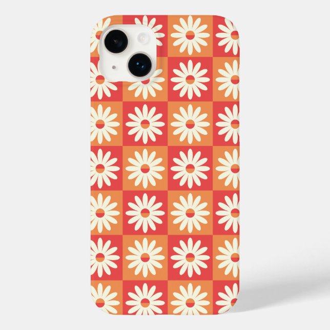 Retro Floral Fusion Case-Mate iPhone Case (Back)