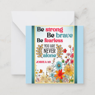 Retro Floral Inspirational   Card