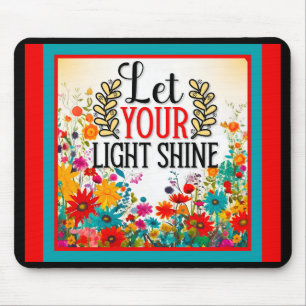Retro Floral Inspirational Mousepad
