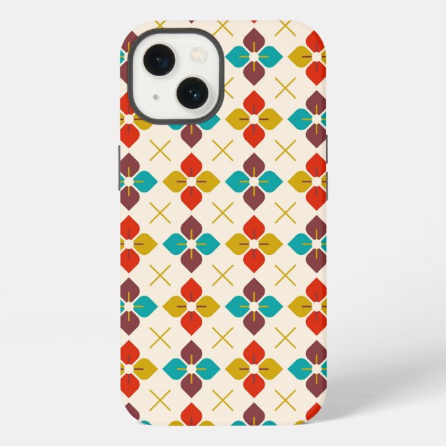 Retro Floral  iPhone Case (Back)