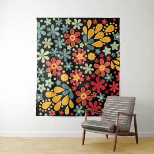 Retro. Floral motifs 2 Tapestry
