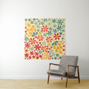 Retro. Floral motifs Tapestry