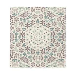 Retro, floral notepad