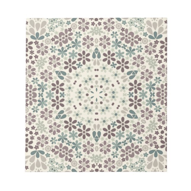 Retro, floral notepad (Front)