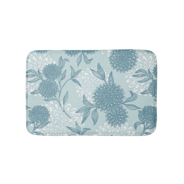 Retro Floral Pattern 2 2 Bath Mat (Front)