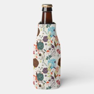 Retro Floral Pattern 2 Bottle Cooler