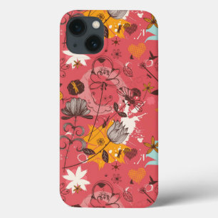 Retro floral pattern 2 iPhone 13 case