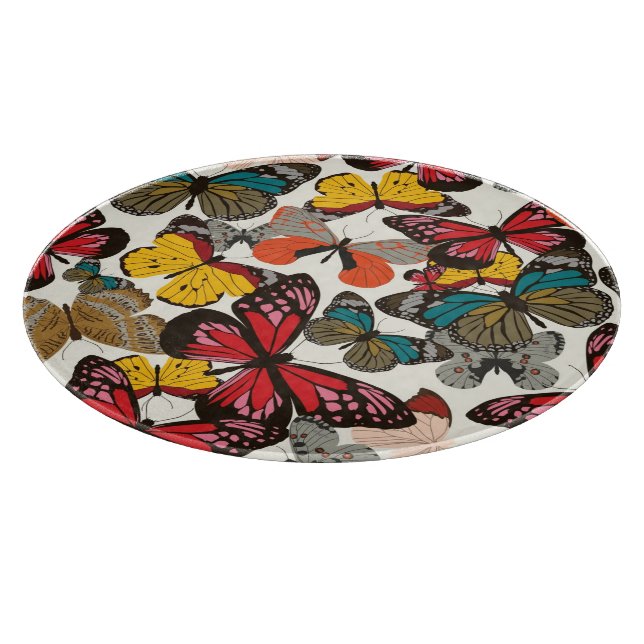 Retro floral pattern 2 cutting board (Corner)