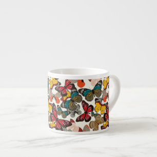 Retro floral pattern 2 espresso cup