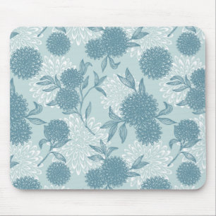 Retro Floral Pattern 2 Mouse Mat