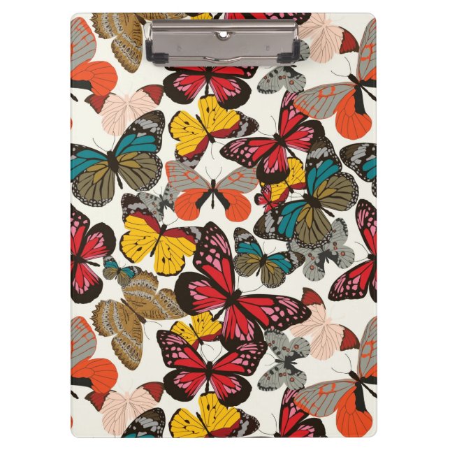 Retro floral pattern 7 clipboard (Front)