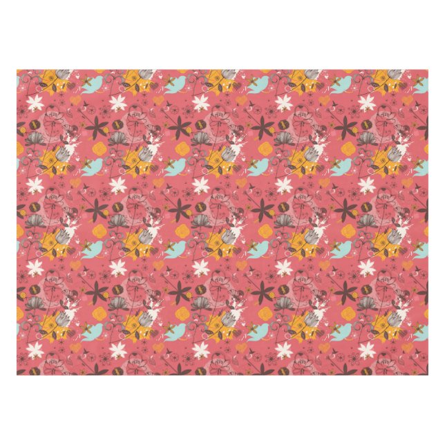 Retro floral pattern 7 tablecloth (Front (Horizontal))