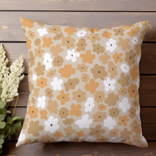 Retro floral pattern cushion