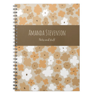 Retro Floral Pattern notebook