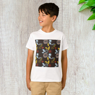 Retro Floral Pattern T-Shirt