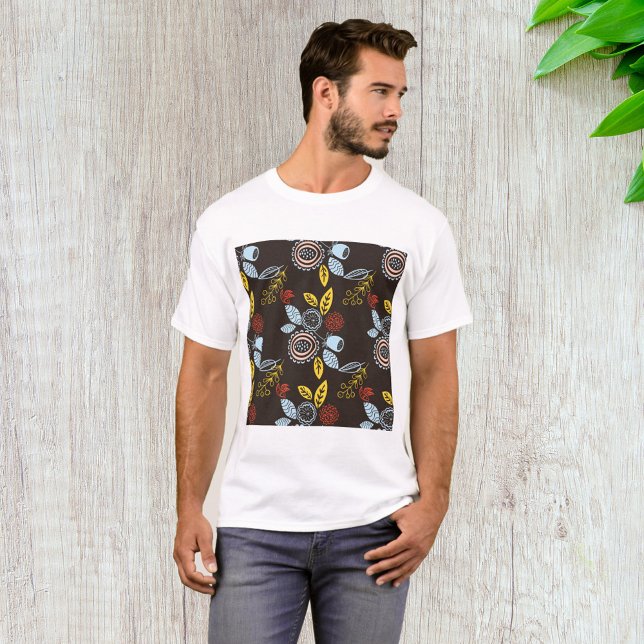 Retro Floral Pattern T-Shirt (Creator Uploaded)