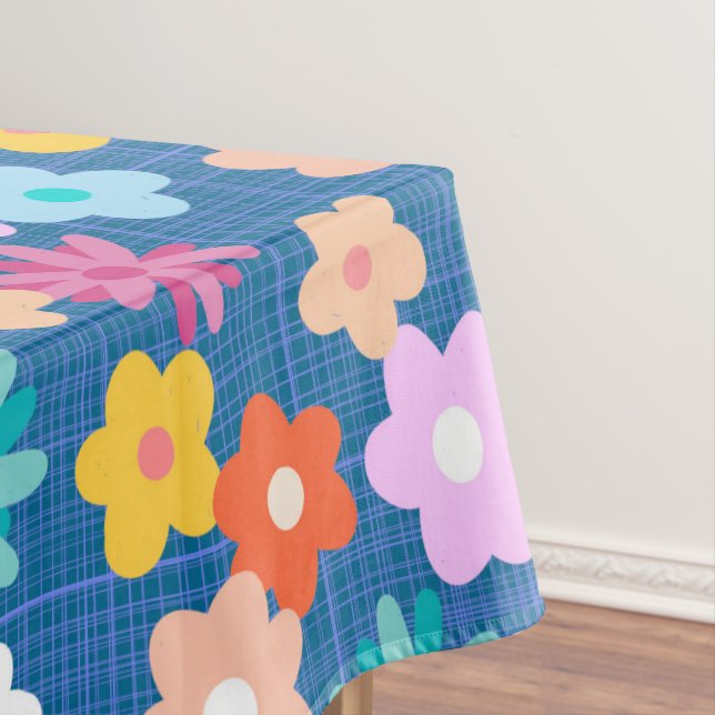  Retro floral pattern  Tablecloth (In Situ)