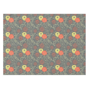 Retro floral pattern tablecloth