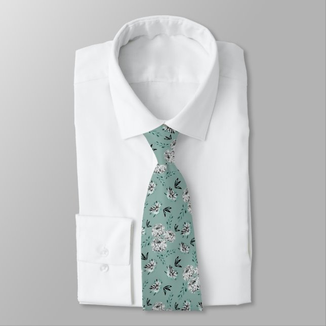 Retro floral pattern. tie (Tied)