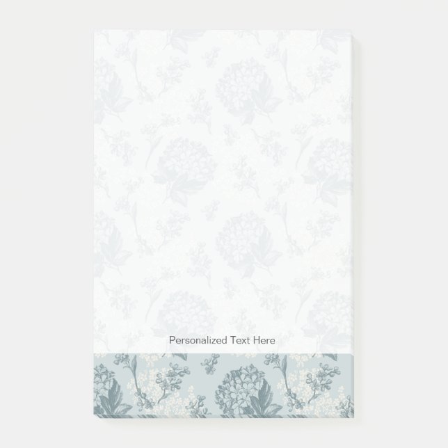 Retro floral pattern with viburnum flowers post-it notes (Front)