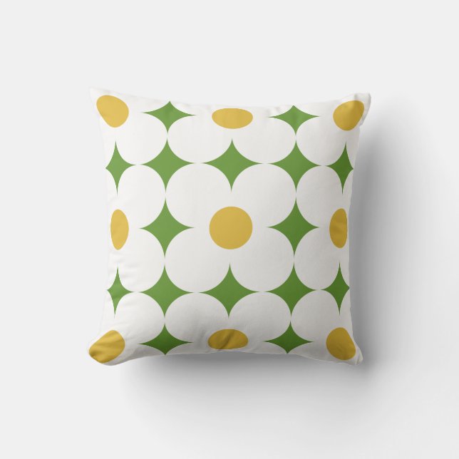 retro floral pillow (Front)