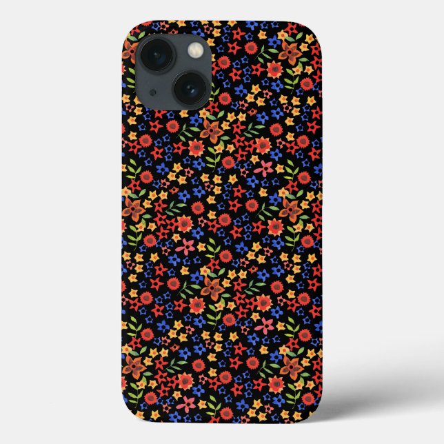 Retro Floral Print Custom Case-Mate iPad Case (Back)