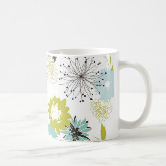 Retro Floral Seamless Coffee Mug