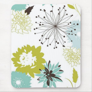 Retro Floral Seamless Mouse Mat
