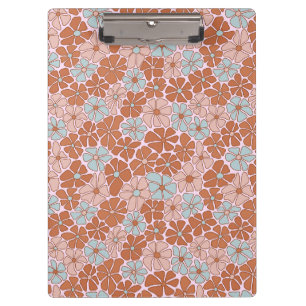 Retro Floral Seamless Pattern Clipboard