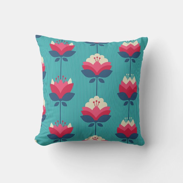 Retro floral seamless pattern. cushion (Front)