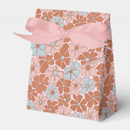 Retro Floral Seamless Pattern Favour Box
