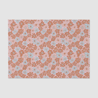 Retro Floral Seamless Pattern Tissue Paper