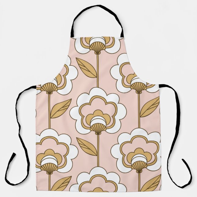 Retro floral: seamless vintage pattern. apron (Front)