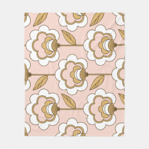 Retro floral: seamless vintage pattern. fleece blanket