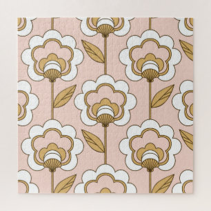 Retro floral: seamless vintage pattern. jigsaw puzzle