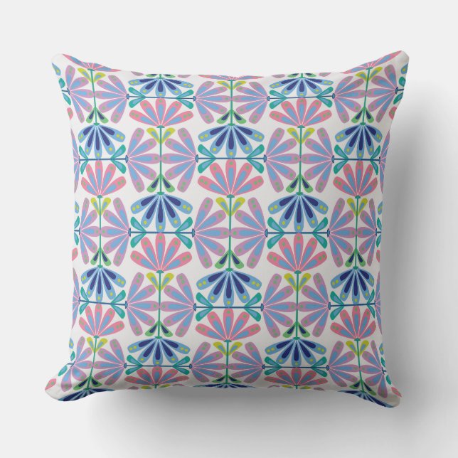 Retro Floral Series 01 Cushion (Front)