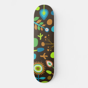 Retro Floral Skateboard