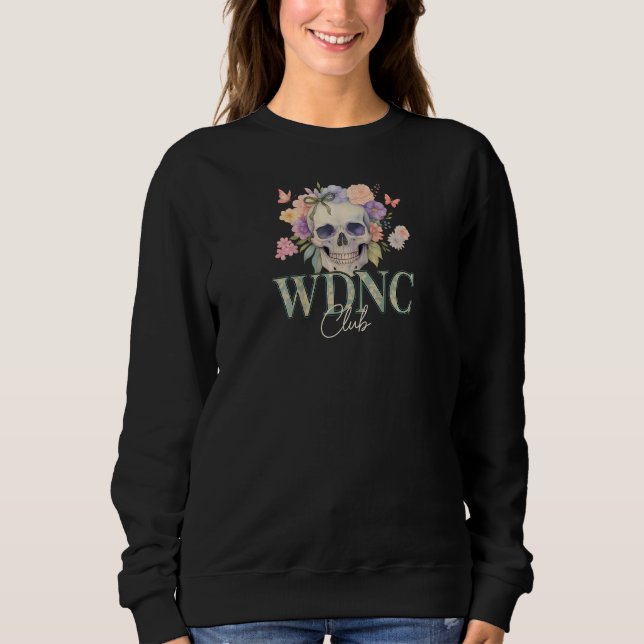 Retro Floral Skull Style  Sweatshirt (Front)
